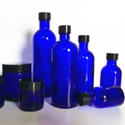 Black Essential Oil Serum Slip Shoulder Glass Dropper Bottle With Screw Cap