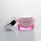 20G Round Double Wall Luxury Cosmetic Facial Cream Container Packaging Acrylic Pink Jar