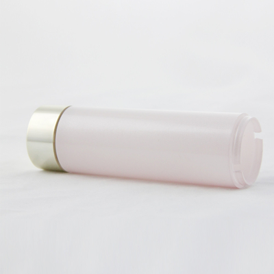 Pink PMMA Personal Care Cosmetic Bottle With Overcap 1oz 30ml
