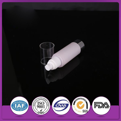 Pink PMMA Personal Care Cosmetic Bottle With Overcap 1oz 30ml