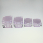 Luxury Purple Cosmetic Makeup Containers 50g Acrylic Plastic Cream Jar