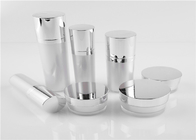Factory Price Acrylic Frosted Jar 15g Silver Cover Cream Jar / Bottle Cosmetic Packaging For Skincare