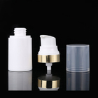 Cylindrical 15ML White PP Plastic Airless Pump Bottle W/ Snap Lotion Pump