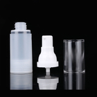 Empty 0.5oz Plastic AS White Frosted Airless Spray Pump Bottles W/ PP Caps